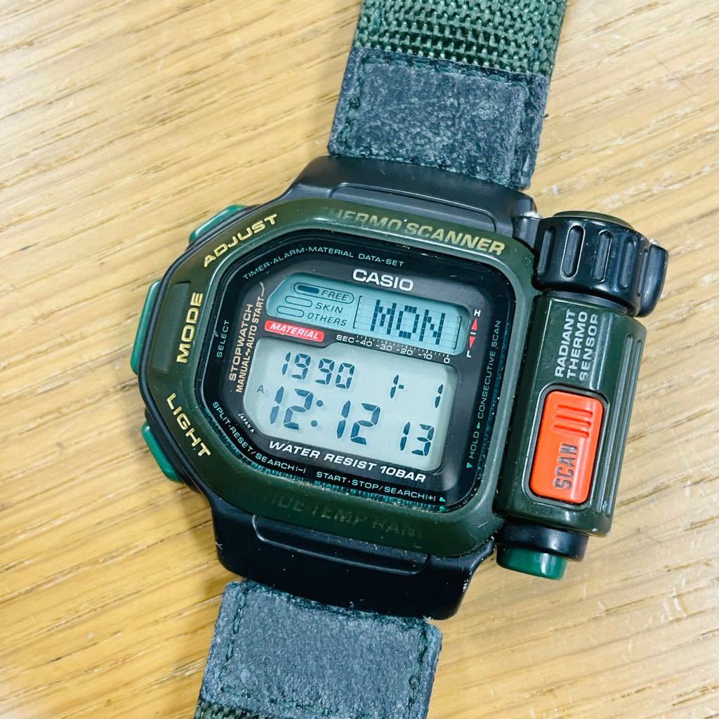 春早割 Thermo CASIO 希少 電池交換済み Scanner NN4987 デジタル