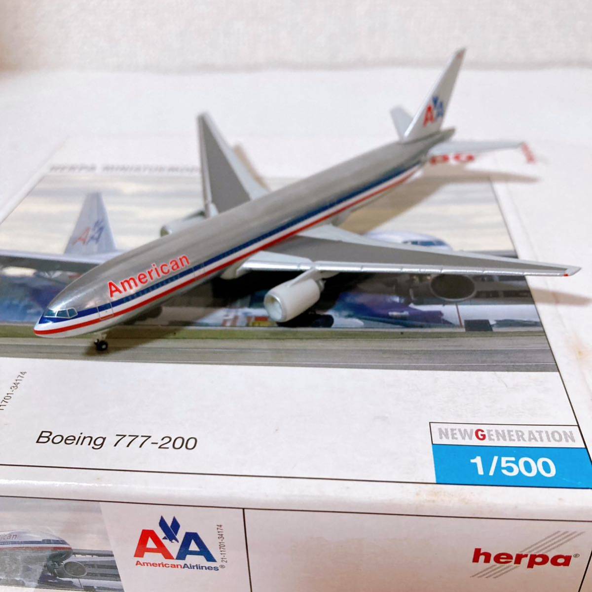 herpa アメリカン航空 ボーイング777-200 1/500 【ヘルパ herpa アメリカン航空 ボーイング777-200 1/500 【ヘルパ