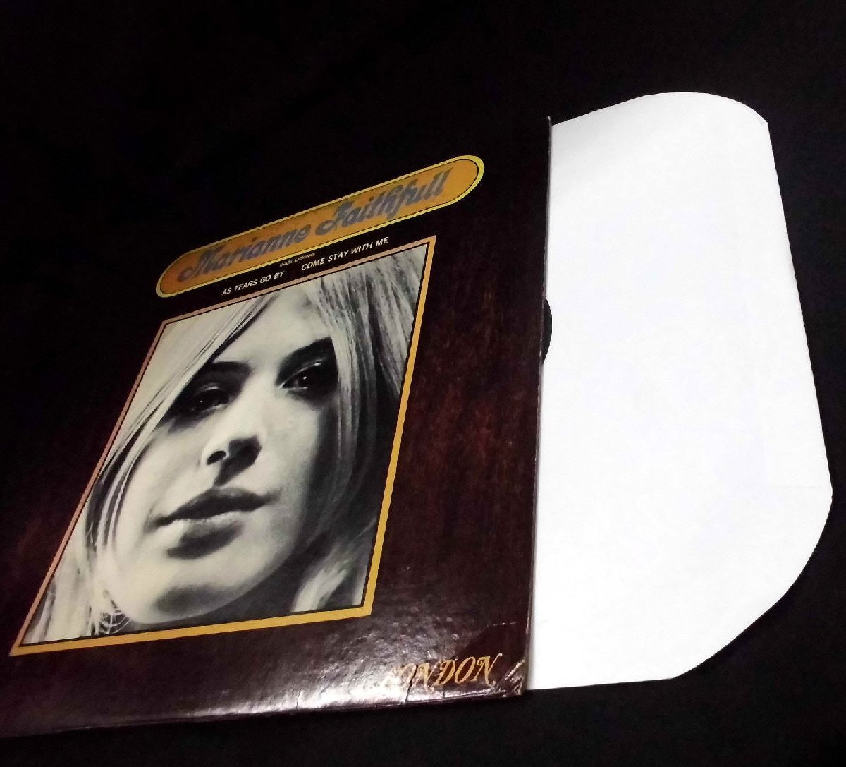●US-London RecordsオリジナルMono,w/Maroon,Long Playing-Labels!! Marianne Faithfull / Marianne Faithfull_画像5