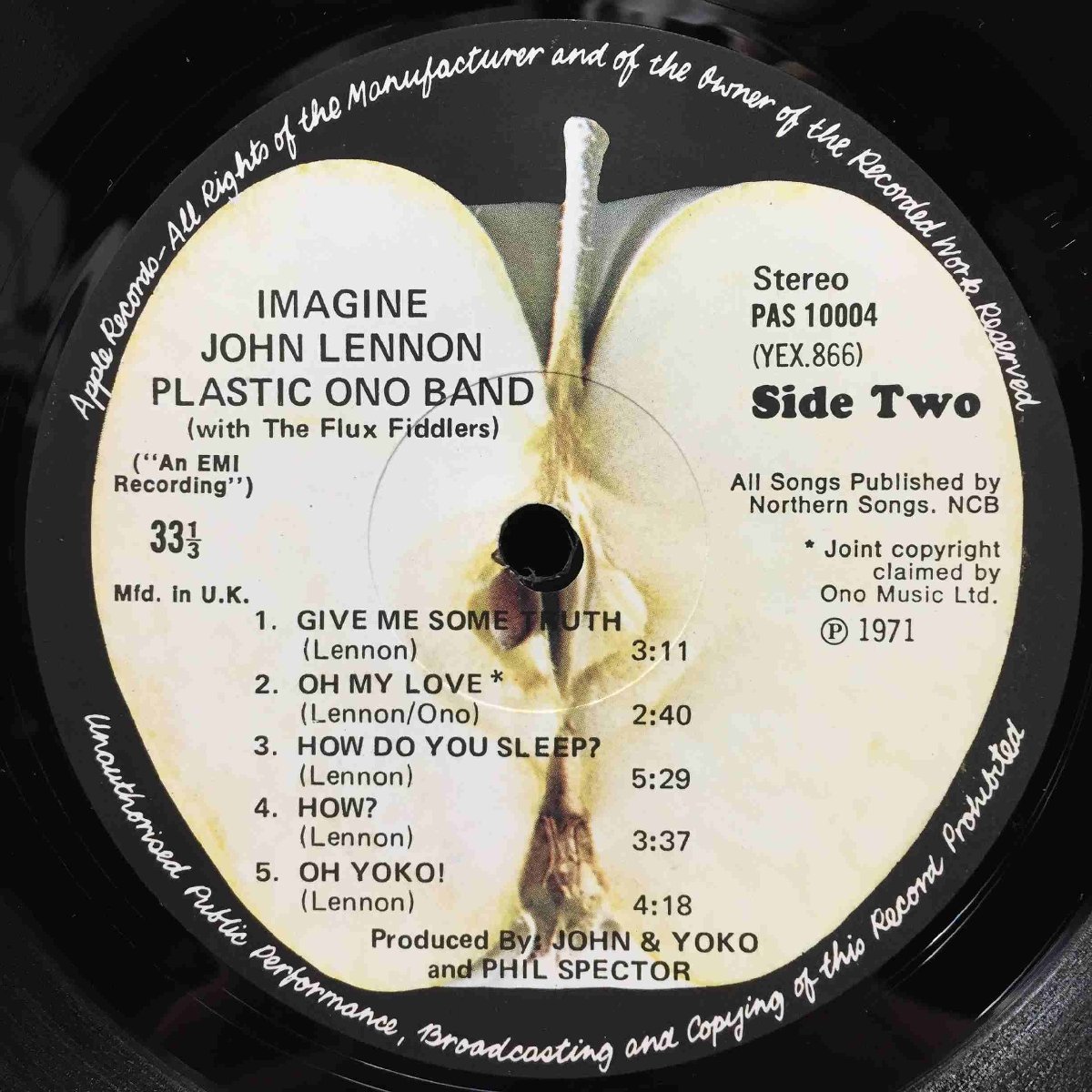 JOHN LENNON / IMAGINE (背絞りJKT MAT1U/1U) (UK-ORIGINAL)_画像8