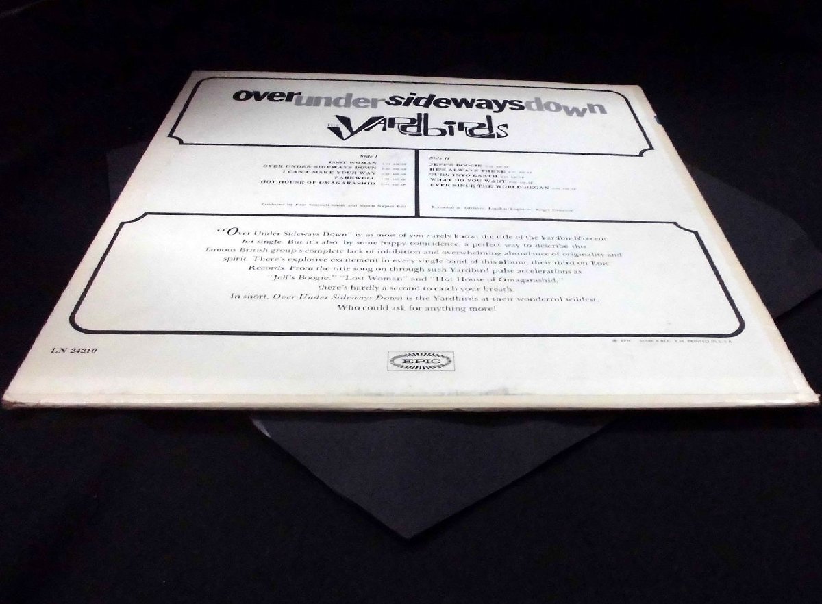 ●US-EpicオリジナルMono,””Yellow-Labels,1B:1B Copy!!”” The Yardbirds / Over Under Sideways Down_画像6