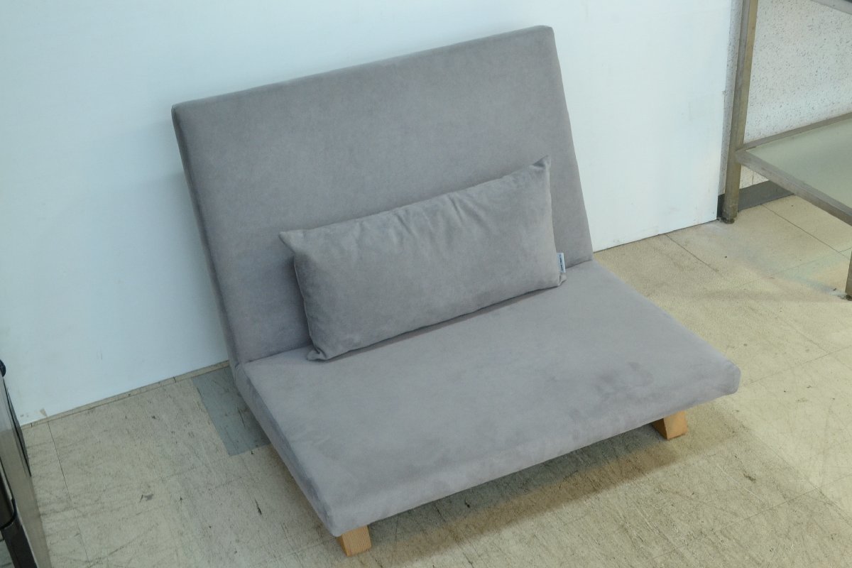 k481■■FLANNEL SOFA フランネルソファ■1人掛け　ソファ■外寸　約高さ625×幅800×奥行き750mm■1Ｐソファ　チェア_画像2