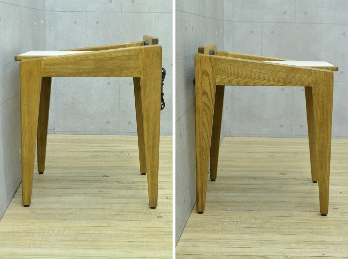 W200■journal standard Furniture ジャーナルスタンダードファニチャー■ALVESTA　SIDE　TABLE アルベスタ サイドテーブル コンセント付き_画像3