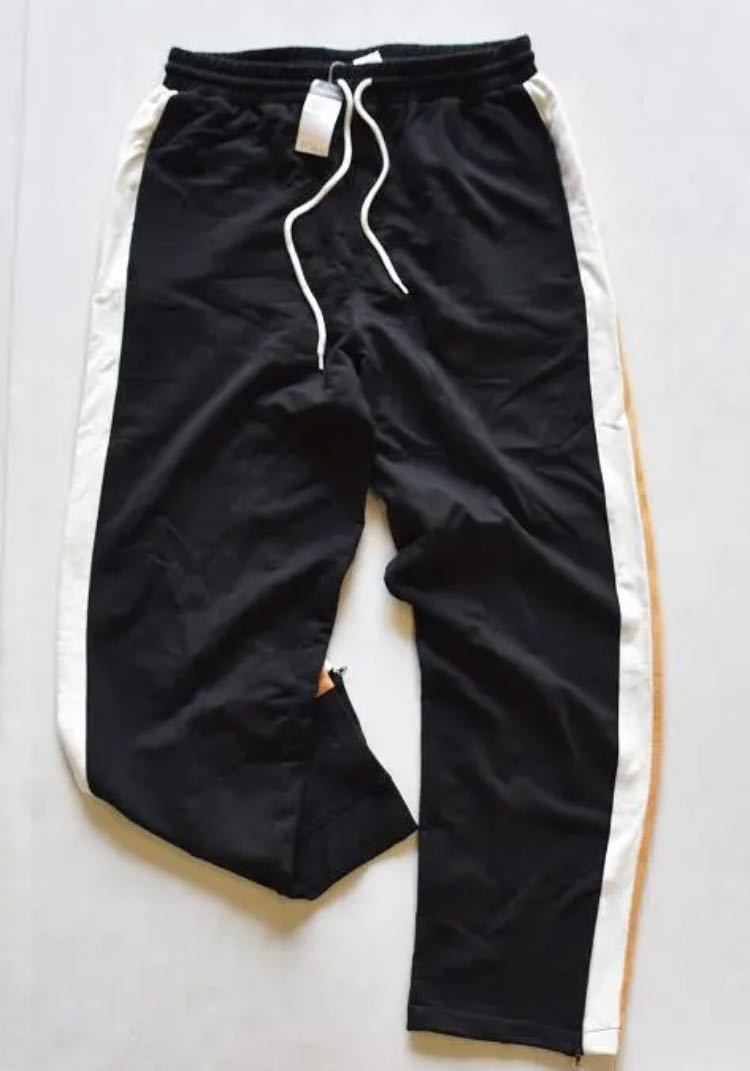 【新品タグ付き】sean john ショーンジョン スウェットパンツ イージーパンツ 裾ジップ 黒 ブラック XL