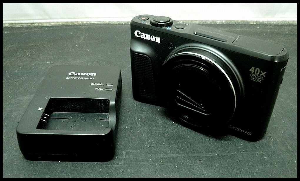 [ZEROnet]Σデジカメ　コンデジ　Canon　SX720HS　ブラック　動作OK　比較的綺麗です。　ΣK59-02