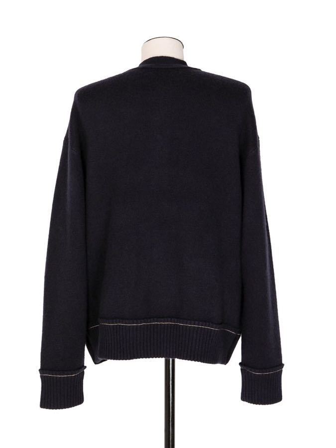 未使用品 定価¥99000 sacai 22AW S Cashmere Knit Cardigan NAVY Size3