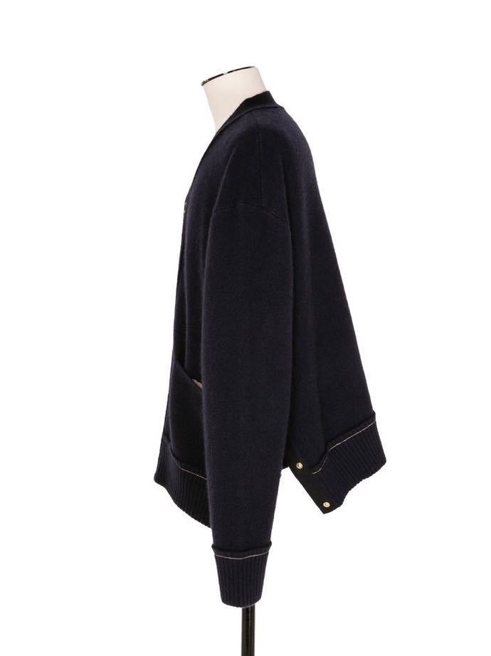 未使用品 定価¥99000 sacai 22AW S Cashmere Knit Cardigan NAVY Size3