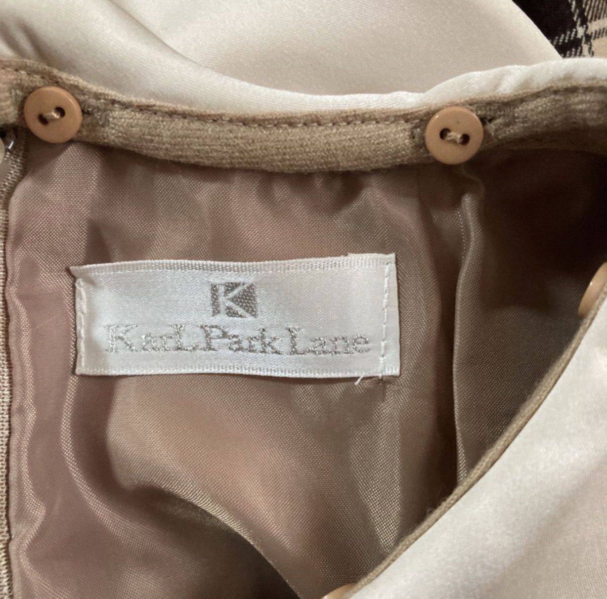 ★激安★18,000円★KarL Park Lane★切り替えワンピース 付け襟 2way チェック 新品 未使用 タグ付き 7