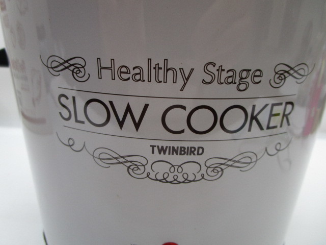 ★岩0979 TWINBIRD ツインバード 健康専科 電気煮込みなべ EP-4711 スロークッカー ブラウン SLOW COOKER 調理器具 家電 煮込み鍋 電気鍋 _画像9