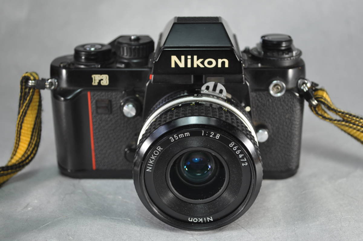 Nikon F3+NIKKOR 35ｍｍ　1：2.8　ケース付き/レトロ*アンティーク*ビンテージ*雑貨_画像2