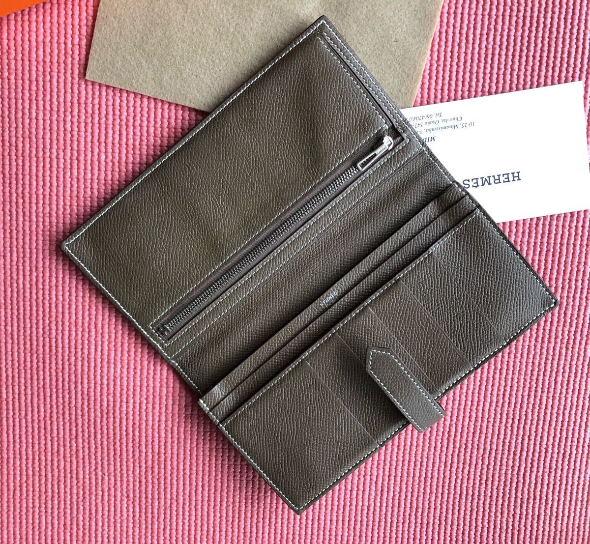 大量入荷 【エルメス】定価45.8万円 超美品!ベアン スフレ マチアリ