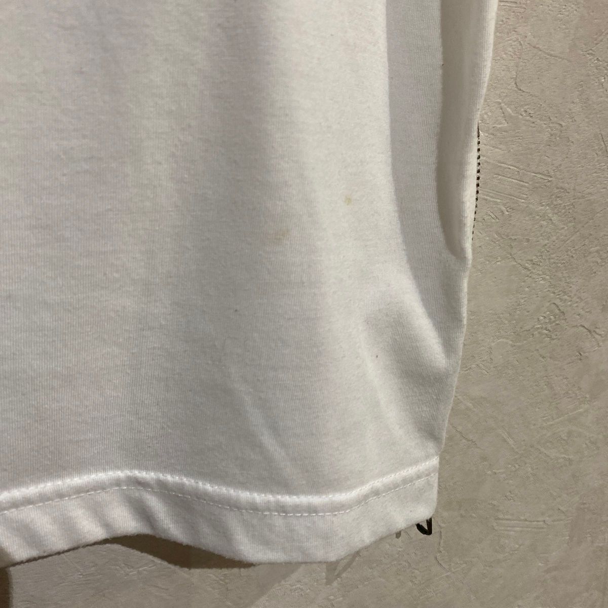 白Tシャツ　ジッパー　胸ポケット  オバールダイス　OVAL DICE Ｔシャツ　L 白　ホワイト