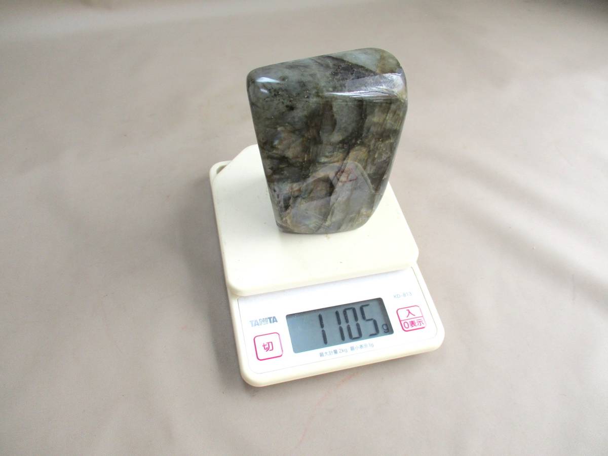 C118*天然石*　ラブラドライト　置物　/1105g　/原石置物　/オブジェ【送料込】_画像8