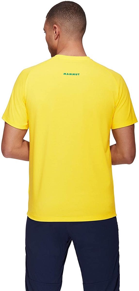 MAMMUT マムート トレッキング半袖Tシャツ マウンテン イエロー(黄色) TシャツメンズL 新品