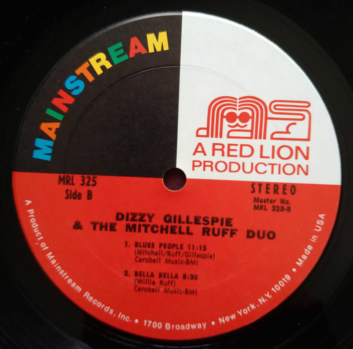 【Dizzy Gillespie／ディジー・ガレスピー】US盤　and The Mitchell Ruff Duo in Concert (Mainstream MRL 325)_画像4
