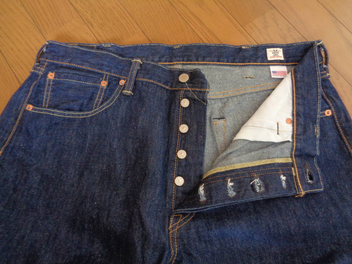 極上 濃紺 美品 USA製 リーバイス 501 ホワイトオーク インディゴ コーンデニム WHITE OAK CONE DENIM ほぼ デッド 2017年製 米国製 極上 濃紺 美品 USA製 リーバイス 501 ホワイトオーク インディゴ コーンデニム WHITE OAK CONE DENIM ほぼ デッド 2017年製 米国製