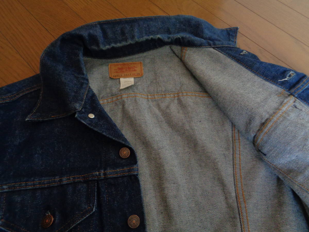 極上 濃紺 70s ヴィンテージ LEVIS リーバイス 70505-0217 スモールe