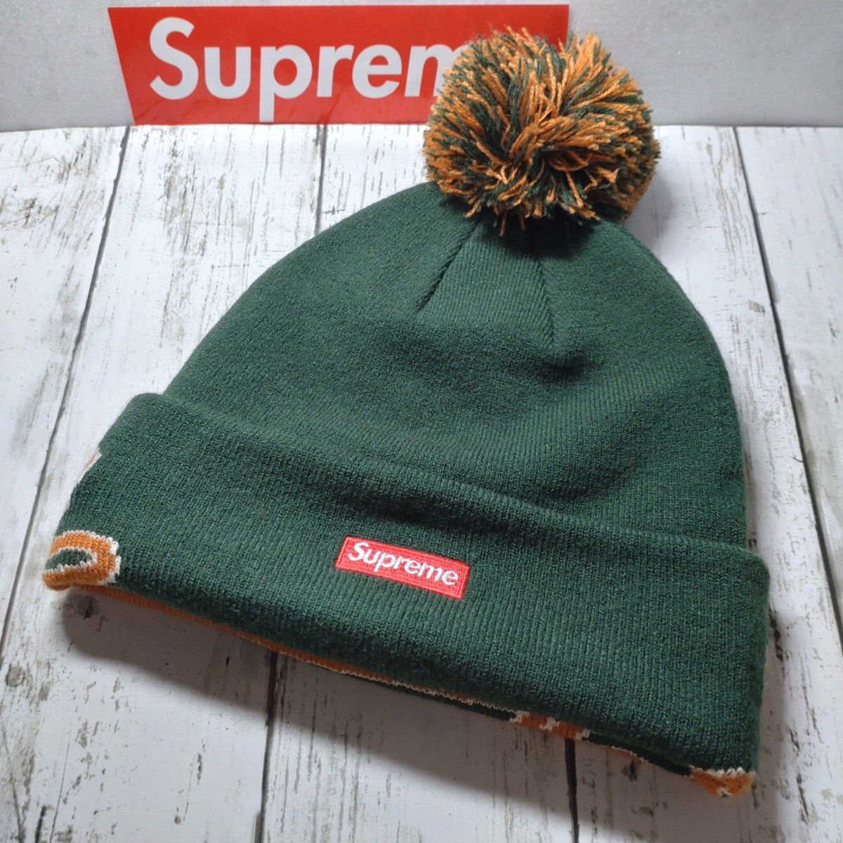 シュプリーム Supreme New Era Script Cuff Beanie