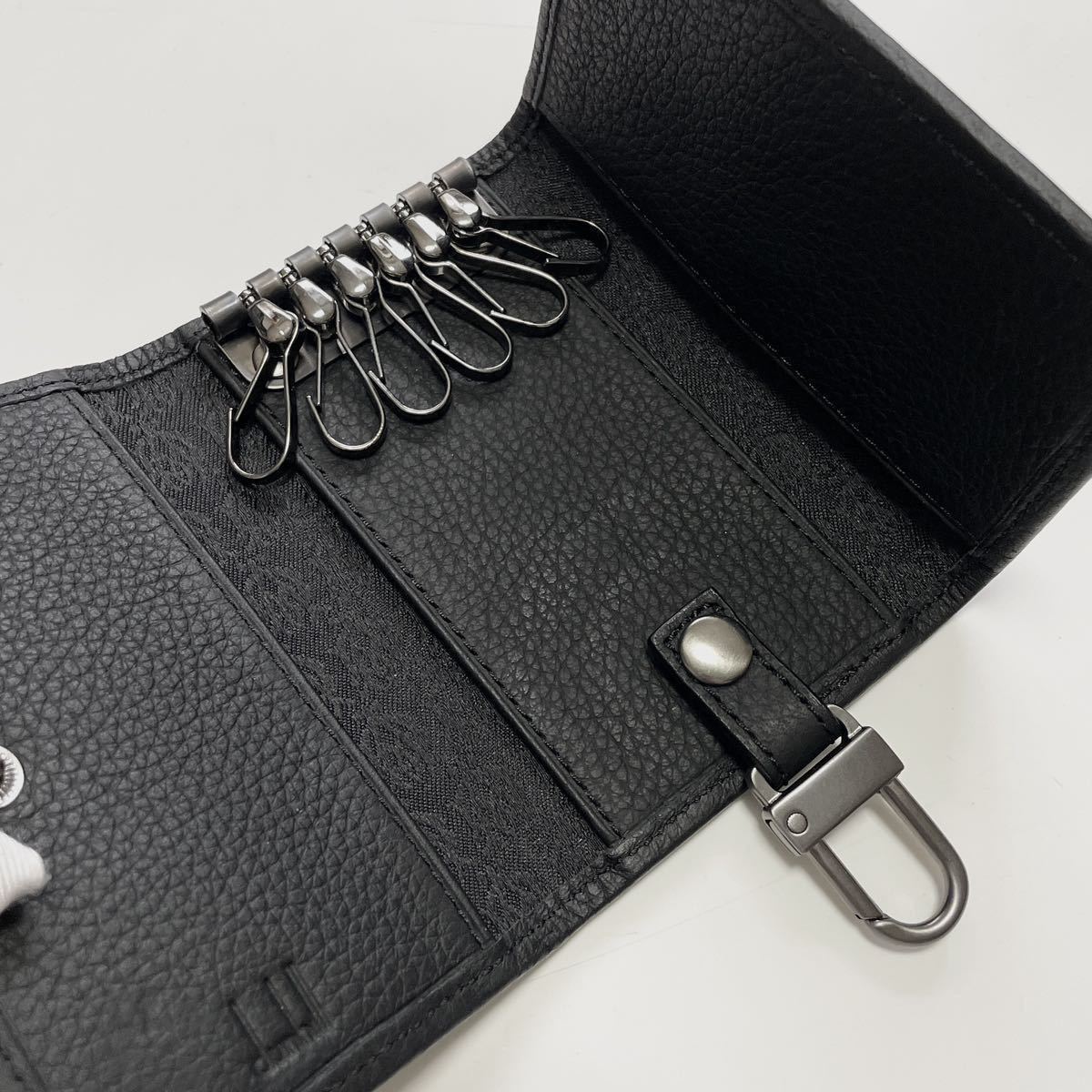* beautiful goods dunhill Dunhill 6 ream key case black black [ judgment ending genuine article guarantee ]