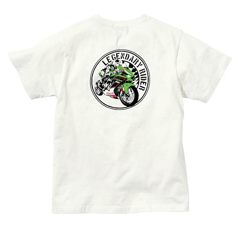 スピード出荷！KAWASAKI/純正/カワサキ/Tシャツ/LEGENDARY RIDER Ninja/Ninja ZX-10Rデザイン/Lサイズ_画像3