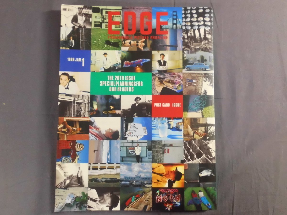 0A4D2　EDGE　1988年1月号　POST CARD　ISSUE　一部ポストカード使用済_画像1