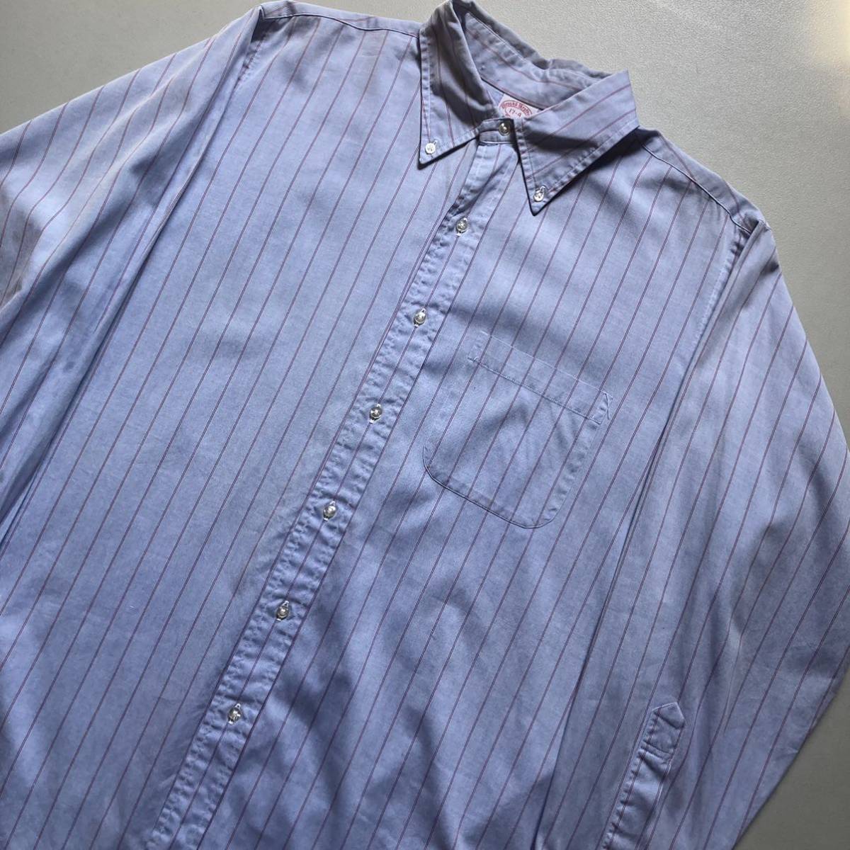 90s Brooks Brothers stripe shirt 90年代 ブルックスブラザーズ ストライプシャツ ボタンダウンシャツ 長袖シャツ_画像2