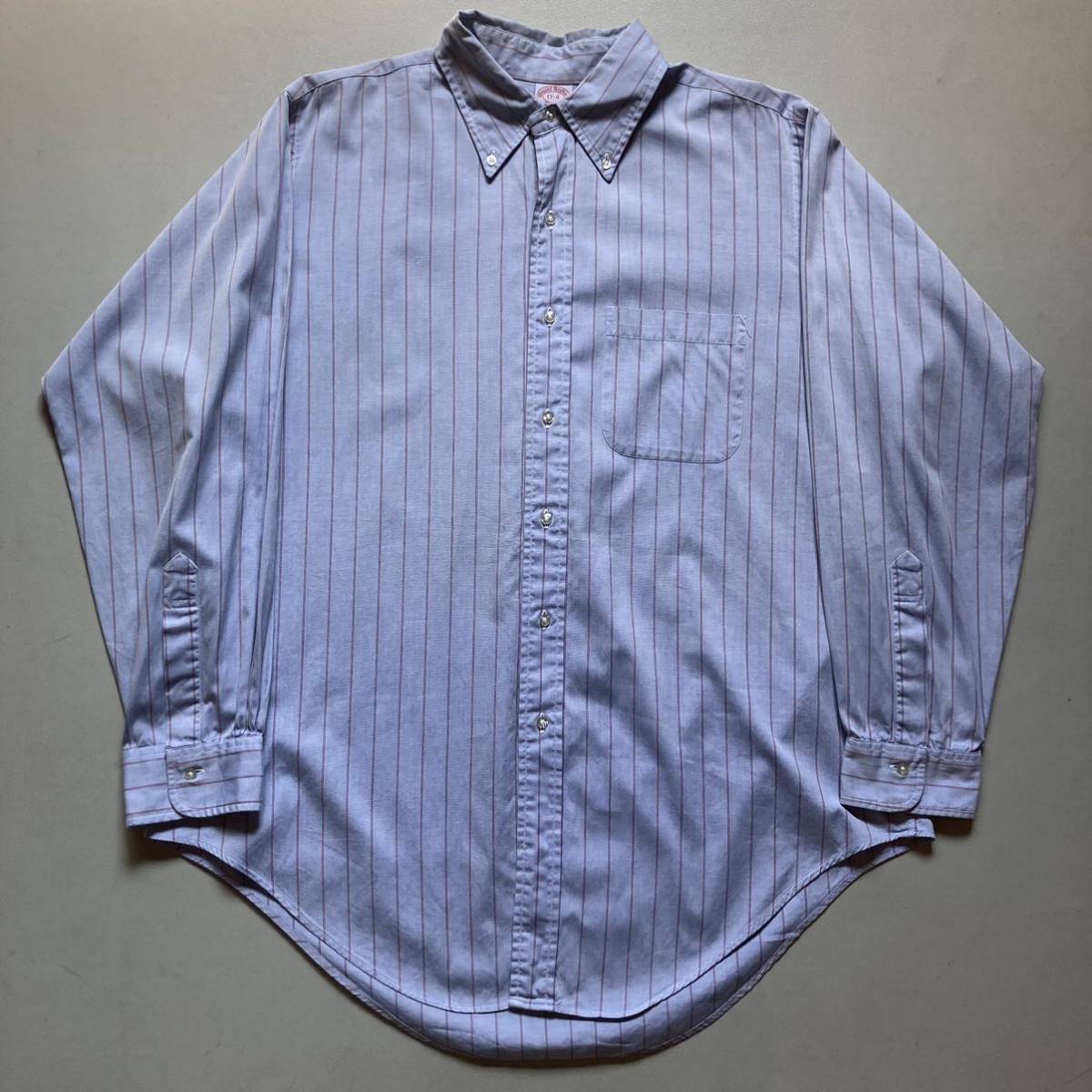 90s Brooks Brothers stripe shirt 90年代 ブルックスブラザーズ ストライプシャツ ボタンダウンシャツ 長袖シャツ_画像1