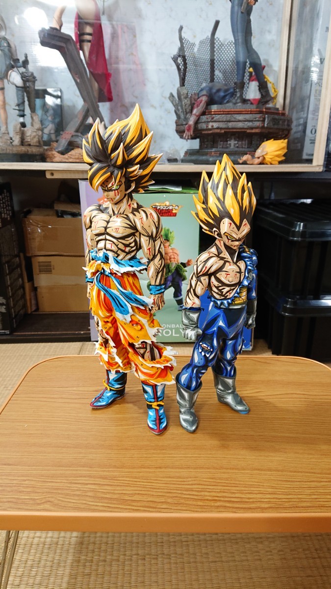マンガディメンションズ 孫悟空 ベジータ セット 二次元彩色 孫悟空 ドラゴンボール 超サイヤ人ベジータ 海外 二次元 開封 品