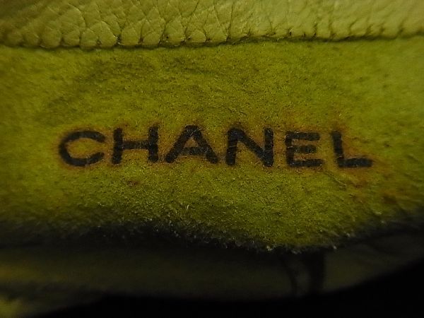 ■極美品■ CHANEL シャネル ココマーク レザー パンチング ターンロック 手袋 グローブ 表記サイズ8 レディース ライトグリーン系 AR2227