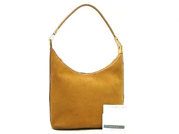 1円 □美品□ GUCCI グッチ 001 3814 2026 スエード ワンショルダー