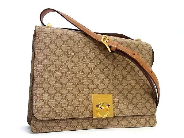 1円 □美品□ CELINE セリーヌ ヴィンテージ ガンチーニ金具 マカダム