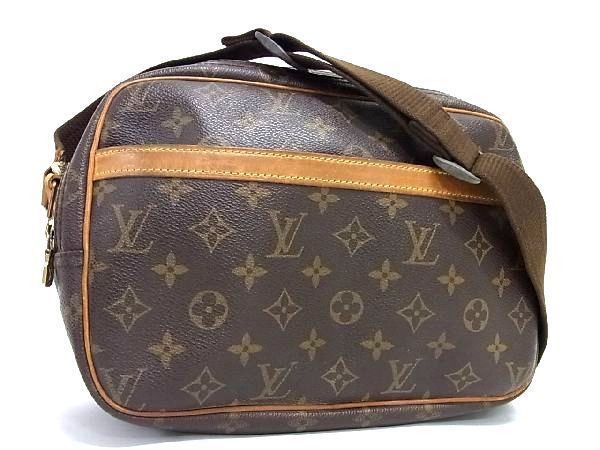 1円 LOUIS VUITTON ルイヴィトン M45254 モノグラム リポーターPM