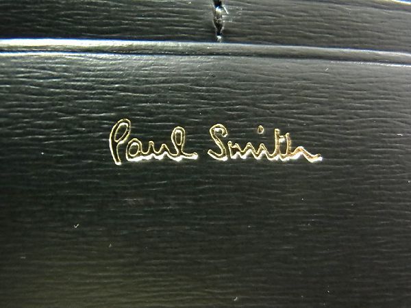 ■新品■未使用■ Paul Smith ポールスミス レザー 二つ折り 長財布 ウォレット メンズ レディース ダークグリーン系 AR4567_画像6