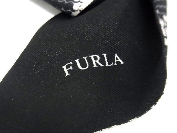 ■新品■未使用■ FURLA フルラ リボン キーホルダー キーリング バッグチャーム レディース ブラック系 AR6835_画像3