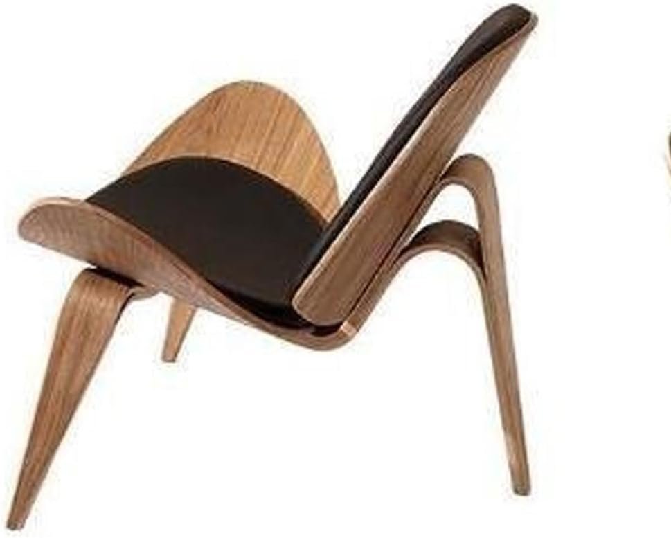 北欧のシングルソファーの椅子の創意的なレジャーの木の椅子の高椅 q116_画像2