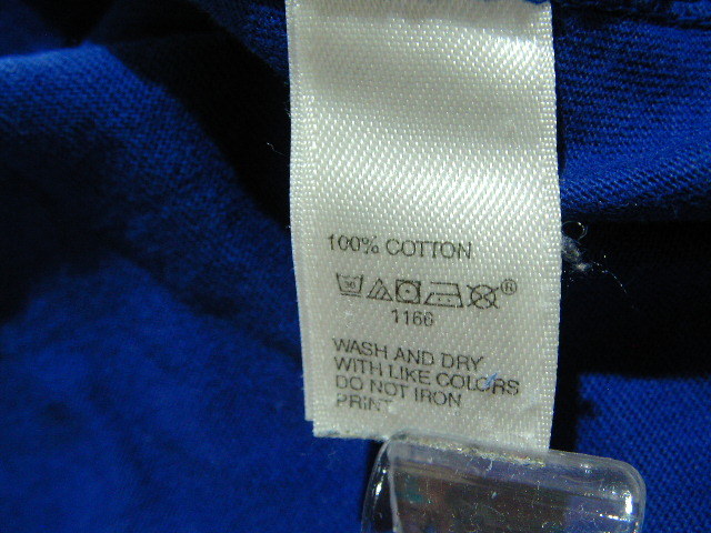 ssy7108 GAP ギャップ 長袖 Tシャツ カットソー ブルー ■ 無地 ■ Vネック シンプル コットン100 Sサイズ_画像10