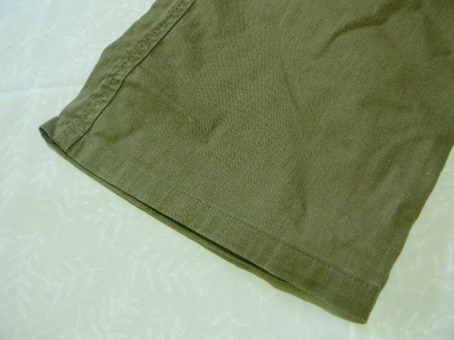 ssy7199 TAKEO KIKUCHI Takeo Kikuchi # cargo pants # cotton pants khaki green plain stretch material size 1/S
