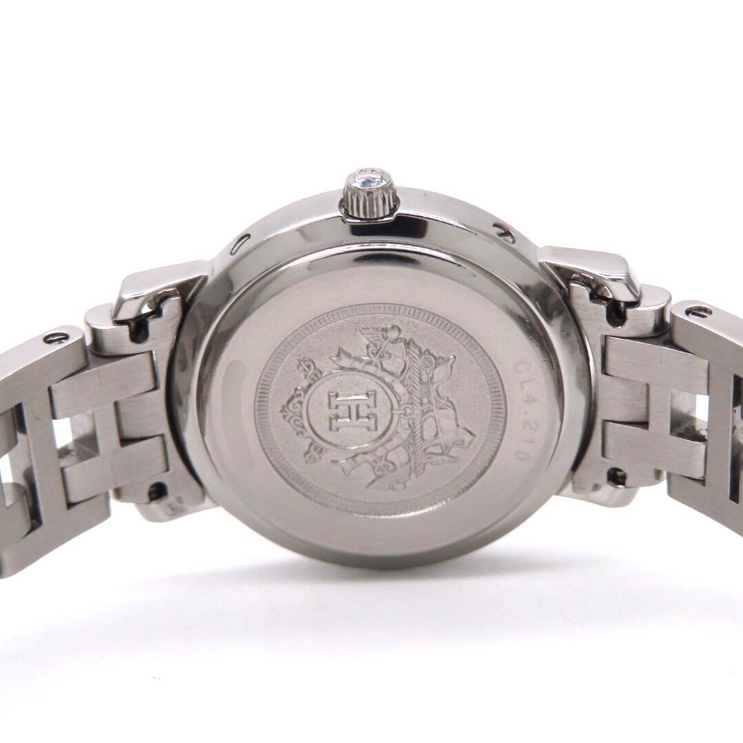 HERMES】エルメス 時計 'クリッパー CL4 210' ブラック文字盤 HERMES】エルメス 時計 'クリッパー CL4 210' ブラック文字盤