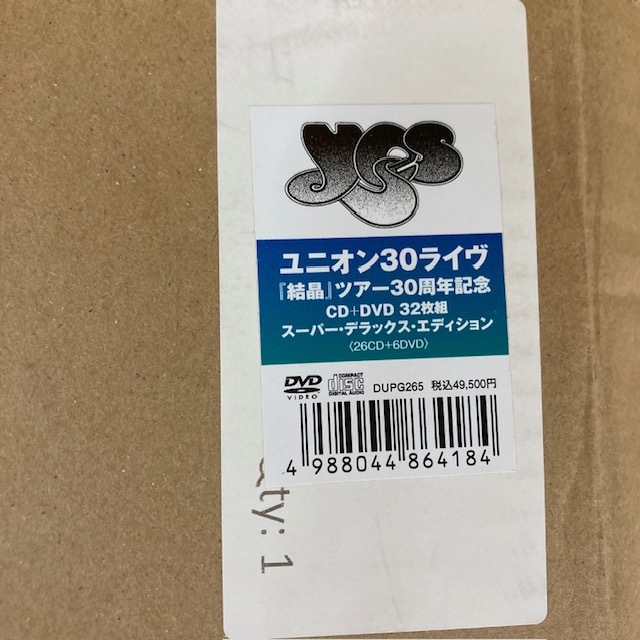 輸送用ダンボール付 YES イエス ユニオン30ライヴ:『結晶』ツアー30周年記念CD+DVD30枚組スーパー・デラックス・エディション 特典完備_画像5