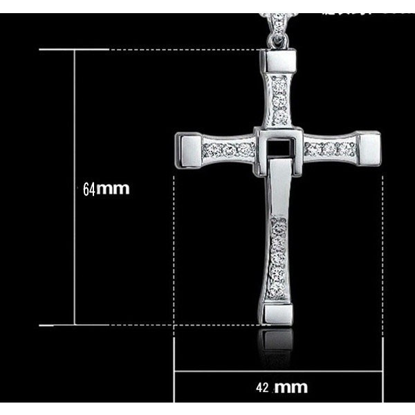 クロスネックレス 十字架 ビッグサイズ 原寸大1:1 ワイルドスピード_画像3