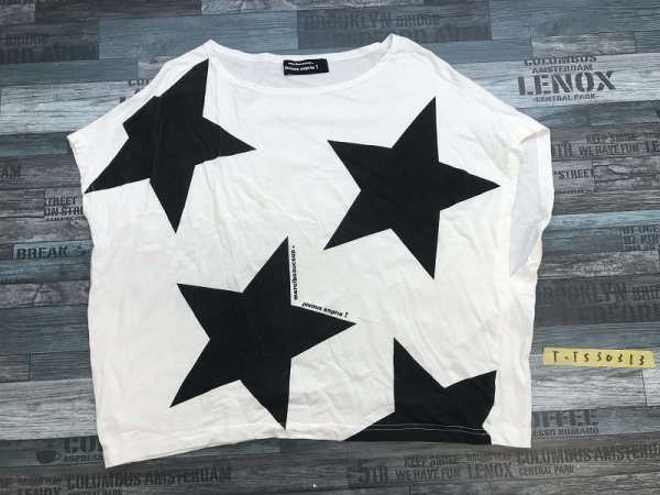 〈送料280円〉mercibeaucoup メルシーボークー レディース 星プリント 半袖Tシャツ 1 白_画像1