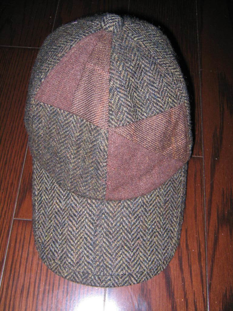 ★ ビンテージ 英国 CHRISTYS LONDON ハリスツイード Harris Tweed / ウールハット 帽子 キャップ / サイズM(55~58cm) ★_画像9