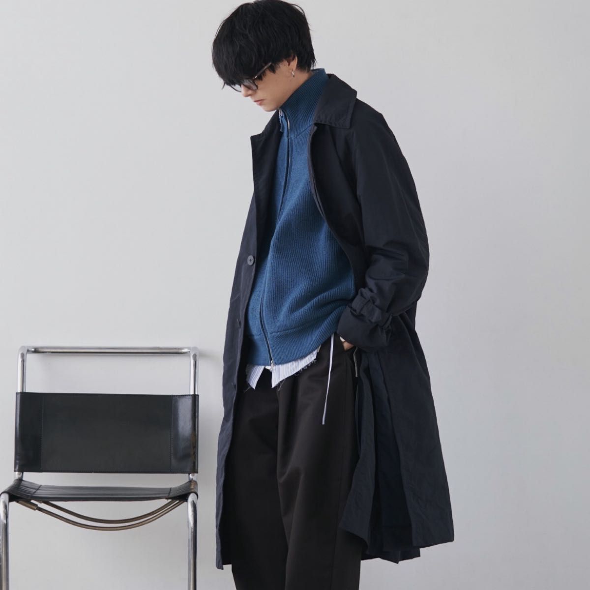 早い者勝ち!WYM HEAVY WEIGHT DRIVERS KNIT ブルー