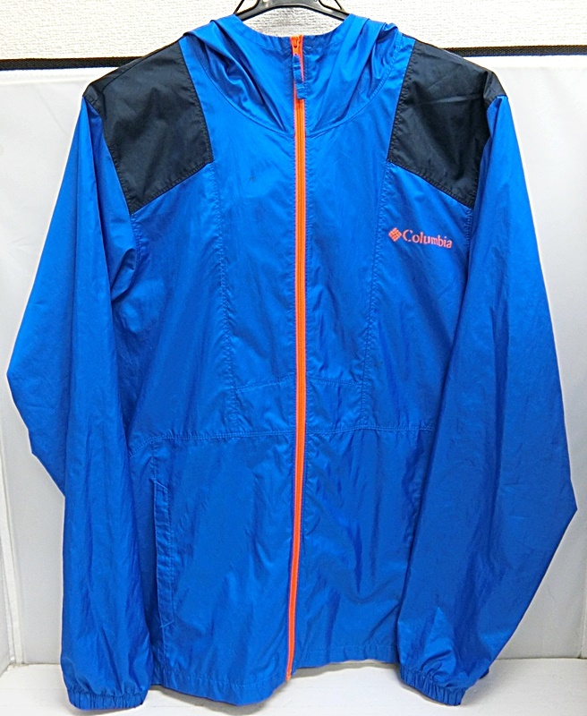 Columbia コロンビア KE3972 ウィンドブレーカー ナイロンジャケット オムニシェード FLASHBACK WINDBREAKER サイズM 青/ブルー_画像1