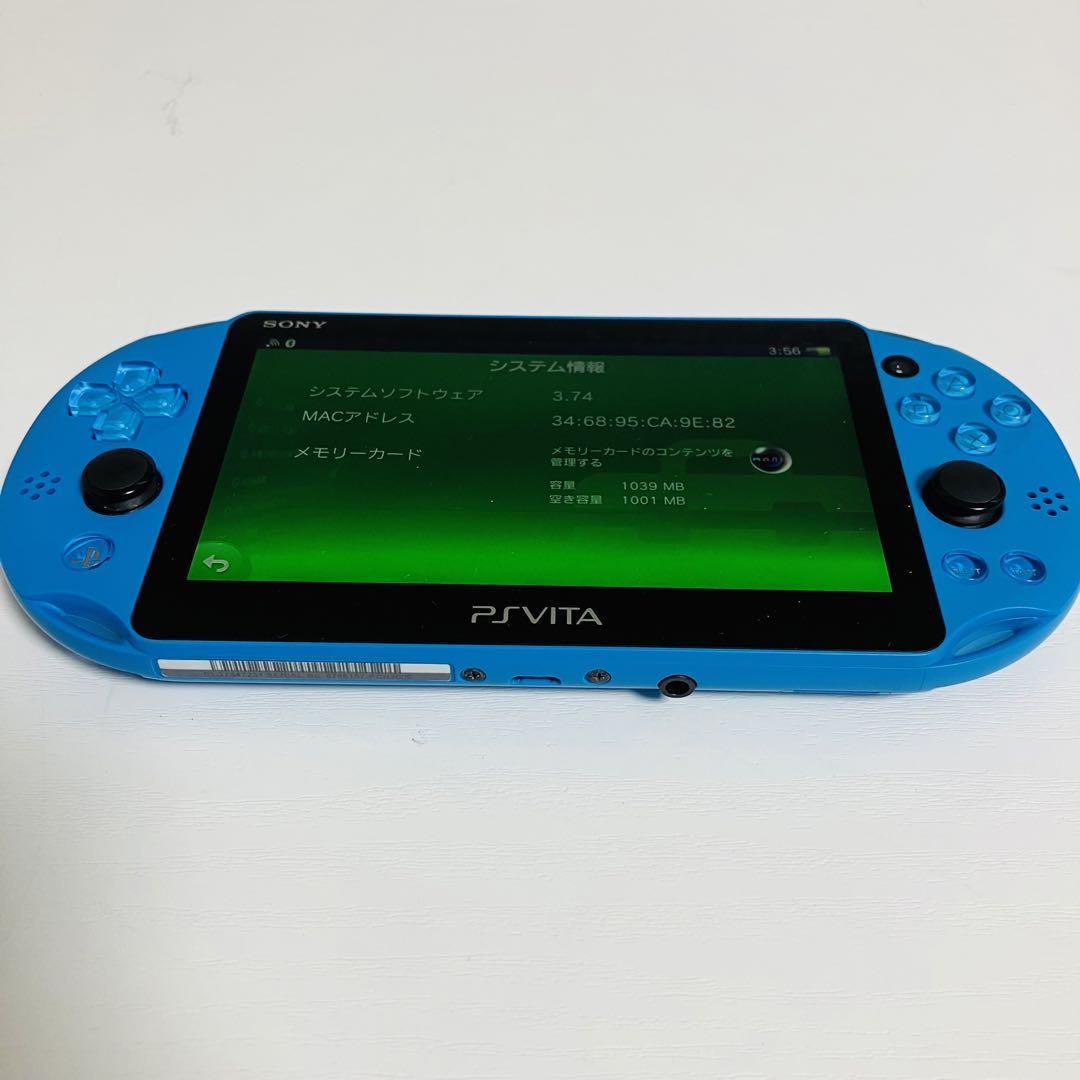 特価】 PSVita 完品 G0029 アクア・ブルー ZA23 PCH-2000 PS Vita本体