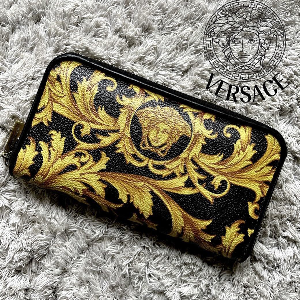 VERSACE ヴェルサーチ メデューサ 財布 箱.保存袋付き 長財布 VERSACE ヴェルサーチ メデューサ 財布 箱.保存袋付き 長財布