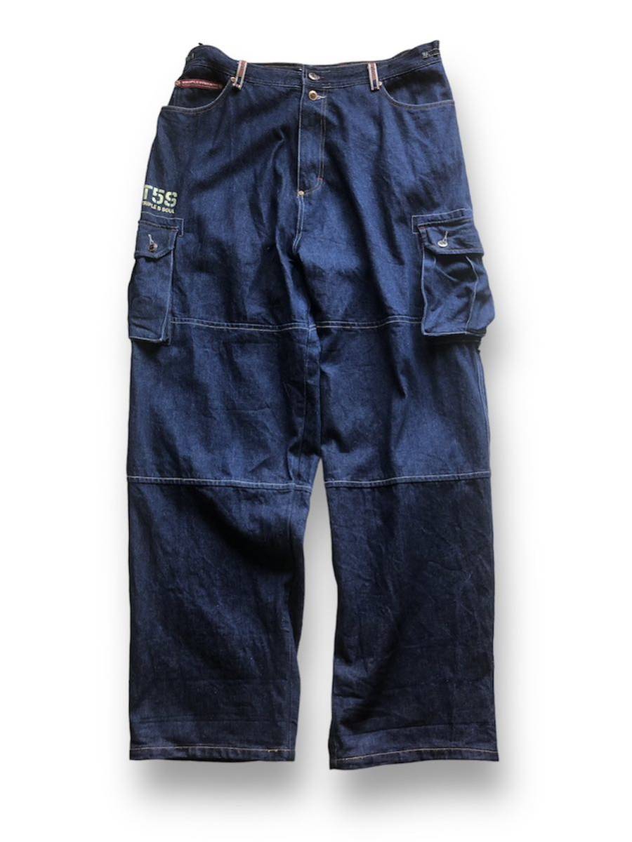 【別倉庫からの配送】 送料520円 90s 00s 555soulトリプルファイブソウル デニムカーゴパンツ ワイド バギーパンツ hiphop b系 w40 ビンテージ XLサイズ以上 【別倉庫からの配送】 送料520円 90s 00s 555soulトリプルファイブソウル デニムカーゴパンツ ワイド バギーパンツ hiphop b系 w40 ビンテージ XLサイズ以上