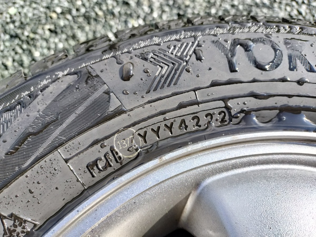 中古　スバルサンバーディアスワゴンTW1/TW2純正アルミホイール＆165/70R13 IG70 2022年製 ４本セット_画像4