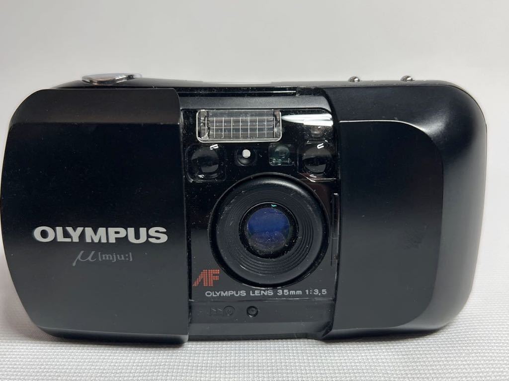 OLYMPUS オリンパス μ 35mm 1:3.5 ブラック コンパクトカメラ 動作未確認 ジャンク品_画像1
