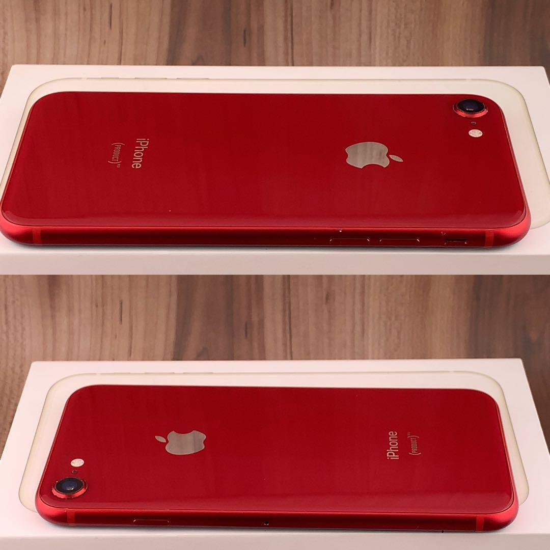 91iPhone 8 RED 256 GB SIMフリー本体-